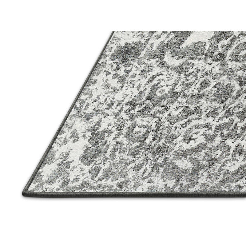 Vanmeter Performance Wool Abstract Indoor Rug, Rectangle 4' x 6'