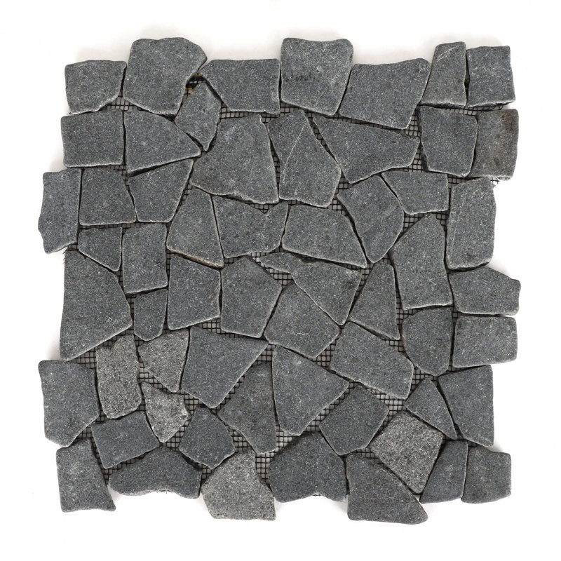 Stone Wall Tiles - 10 Pack, Black Lava