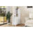 End Table with 3 Drawers, Charging Station and 2 Open Shelves – Tall Side Table for Bedroom and Corner