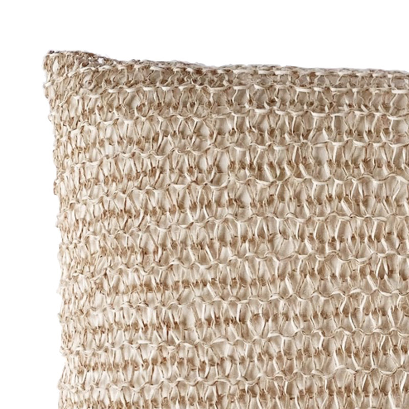 Laguna Abstract Jute / Sisal Pillow Cover
