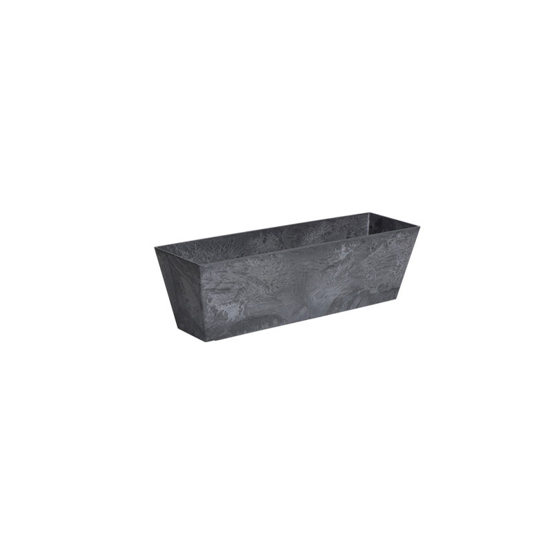 Wendover Window Box Planter, Black, 6.75" H x 21.5" W x 6.75" D
