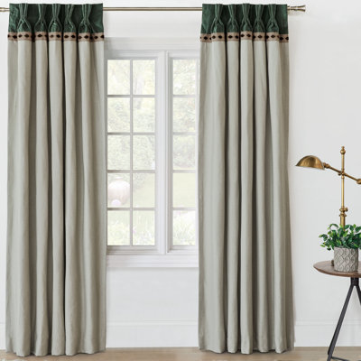 Steeplechaser Room Darkening Curtain Single Panel