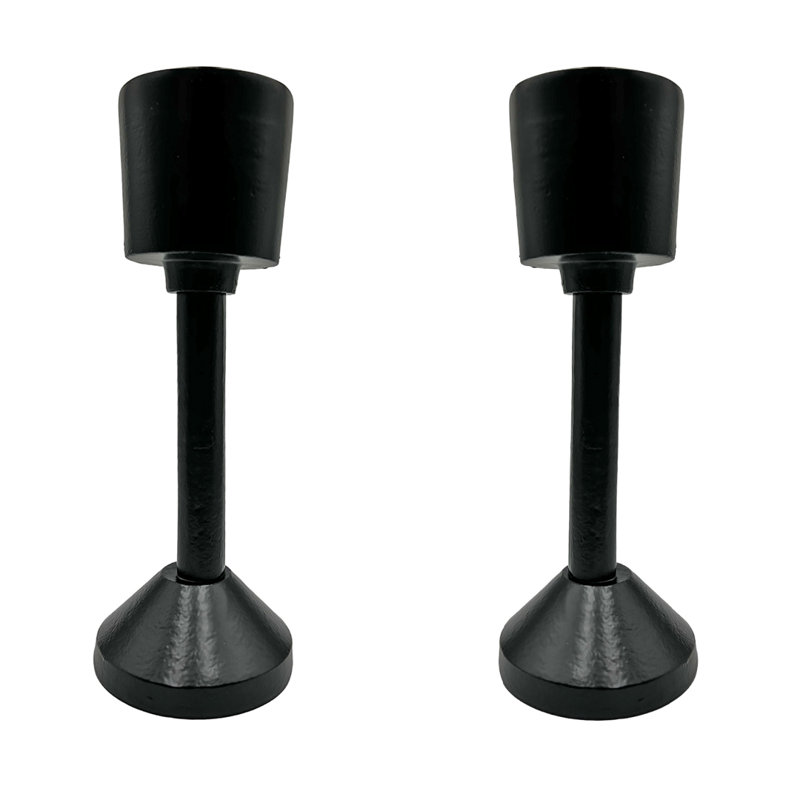 Bougeoir de table en aluminium, H 12 po x l 4 po x P 4 po, Noir