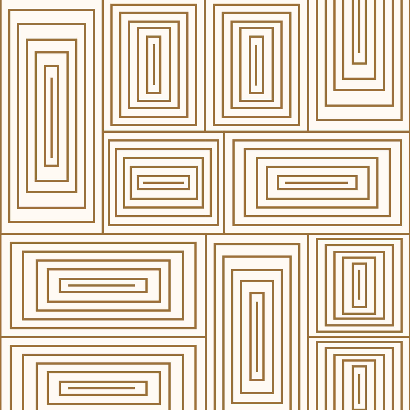 10' L x 25" W Wallpaper Roll, Coffee/Cream