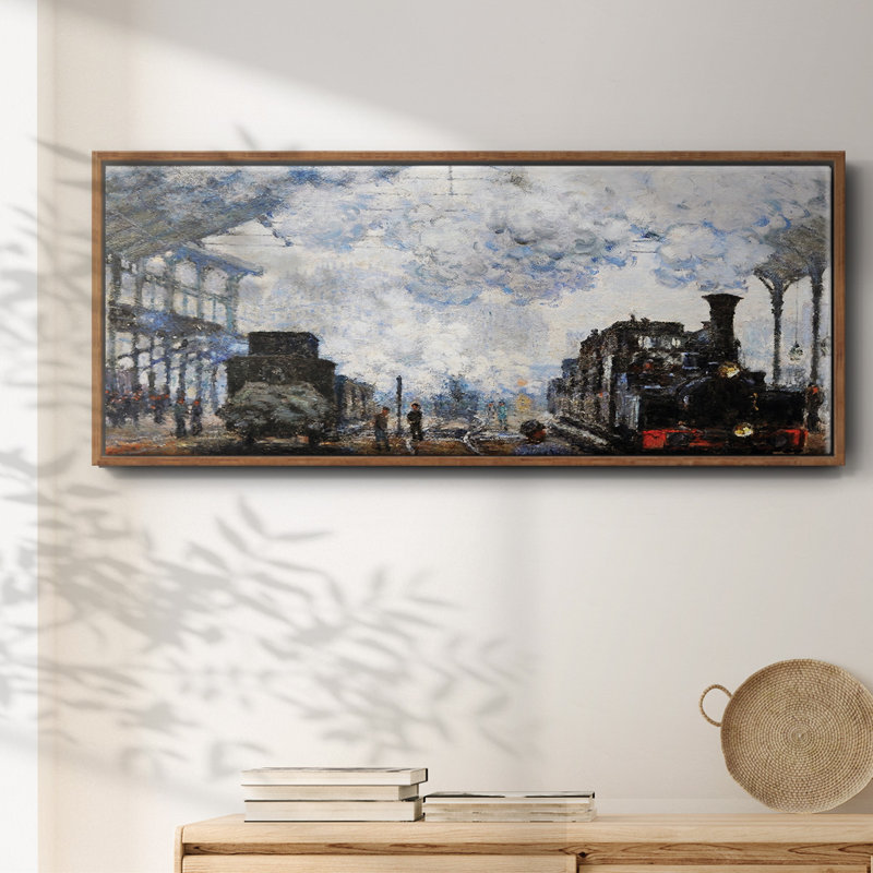 Saint encadré sur toile, Noyer