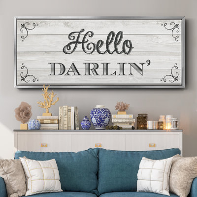Hello Darlin'- Framed Canvas