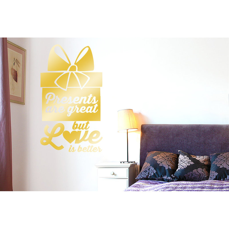 Wall Decal, Shiny Gold