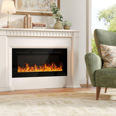 36" Electric Fireplace Insert With Remote Control