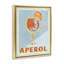 Cadre flottant rétro Aperol Spirz, design par Elizabeth Medley-325215327-325215326