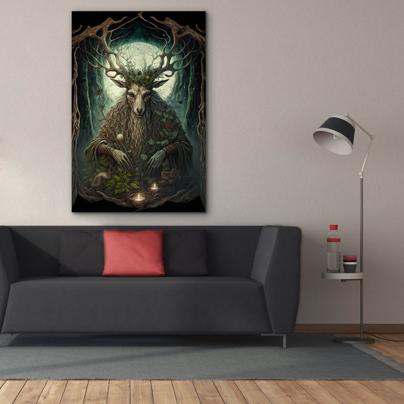 Toile épique «Yum Kaax» par The Golden Valley, graffiti, 40 po x 60 po