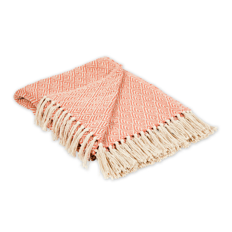  Jeté double en coton, Orange foncé