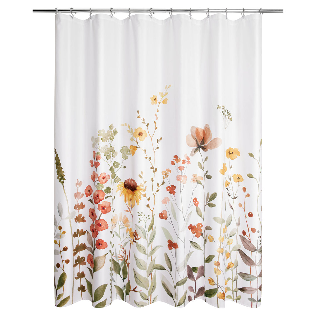 Lorese Floral Shower Curtain Winston Porter