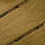 Table basse d'extérieur 2 pièces, pe, table basse d'extérieur avec lattes en métal, charmante surface en métal multifonctionnelle à extrémité brune