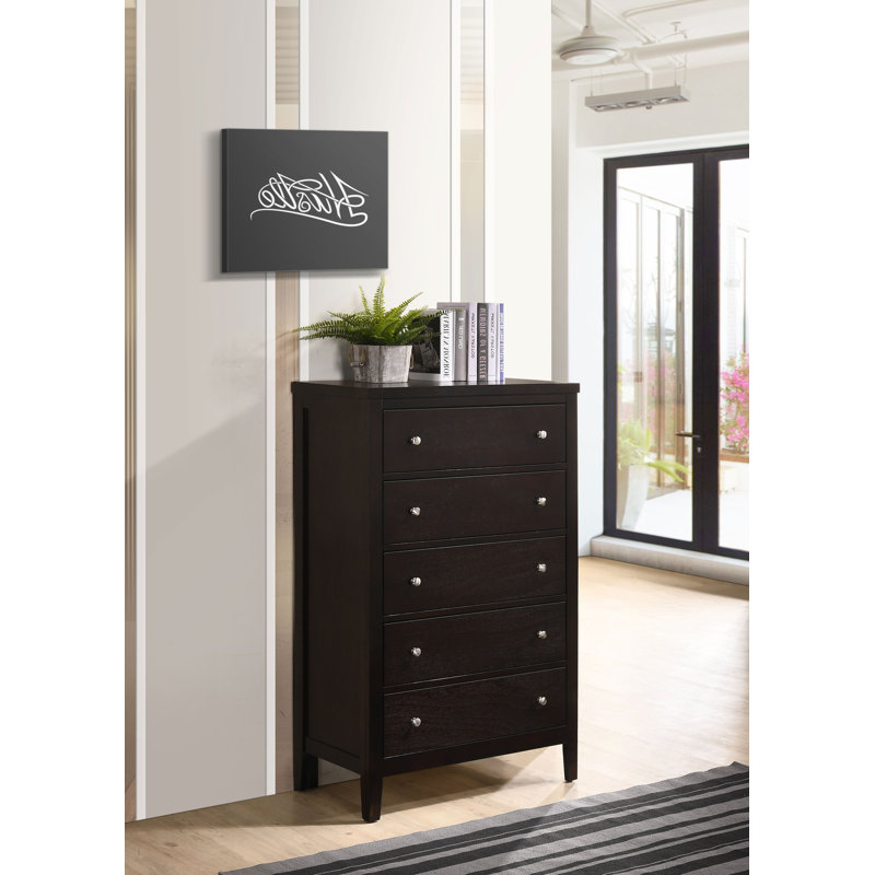 Boden 5-drawer Bedroom Chest Cappuccino, Cappuccino