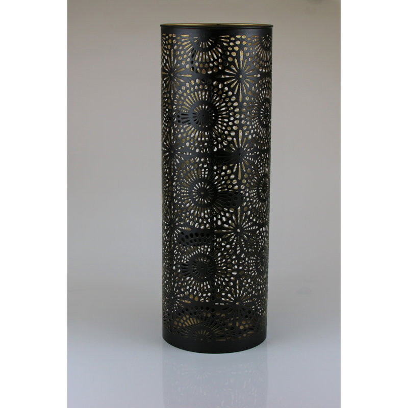 Metal Tabletop Hurricane, 50cm H x 18cm W x 18cm D