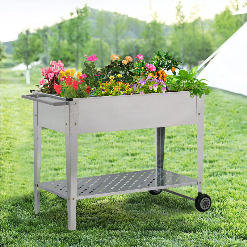 Jardinière surélevée, Argent
