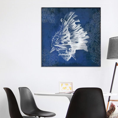 Navy Shell II by PI Studio - Wrapped Canvas Print