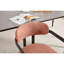Ensemble de 2 chaises de salle à manger modernes rembourrées avec pieds en métal noir Boucle-801250823
