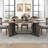 Marble Look Top Executive Desk