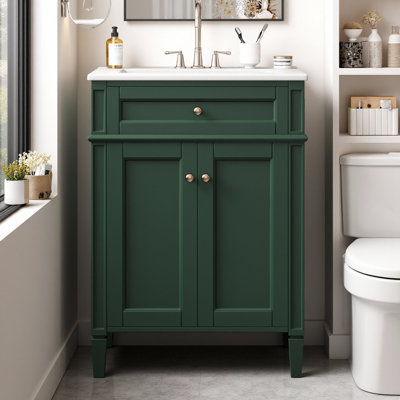 Meuble-lavabo classique 24 po avec tiroir basculant