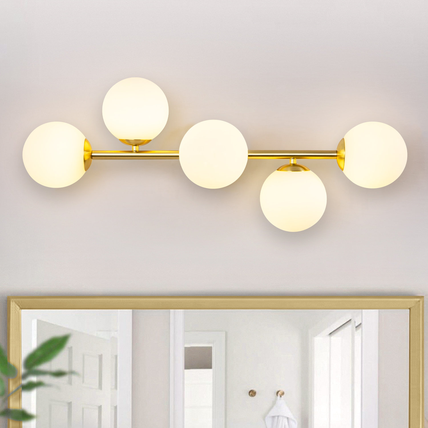 Willa Arlo™ Interiors Ruppe 5 - Light Dimmable Vanity Light | Wayfair