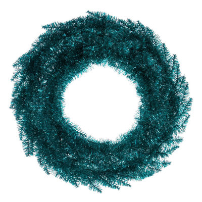 30" Gold Tinsel Artificial UnLit Fir Wreath