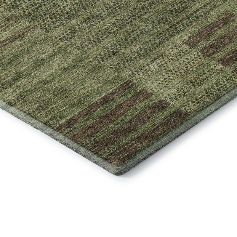 Premium Machine Washable Prisco Mocha Rug, Runner 2'3" x 7'6"