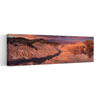 «Badlands coloré», paysage dramatique coloré, montagne, art mural