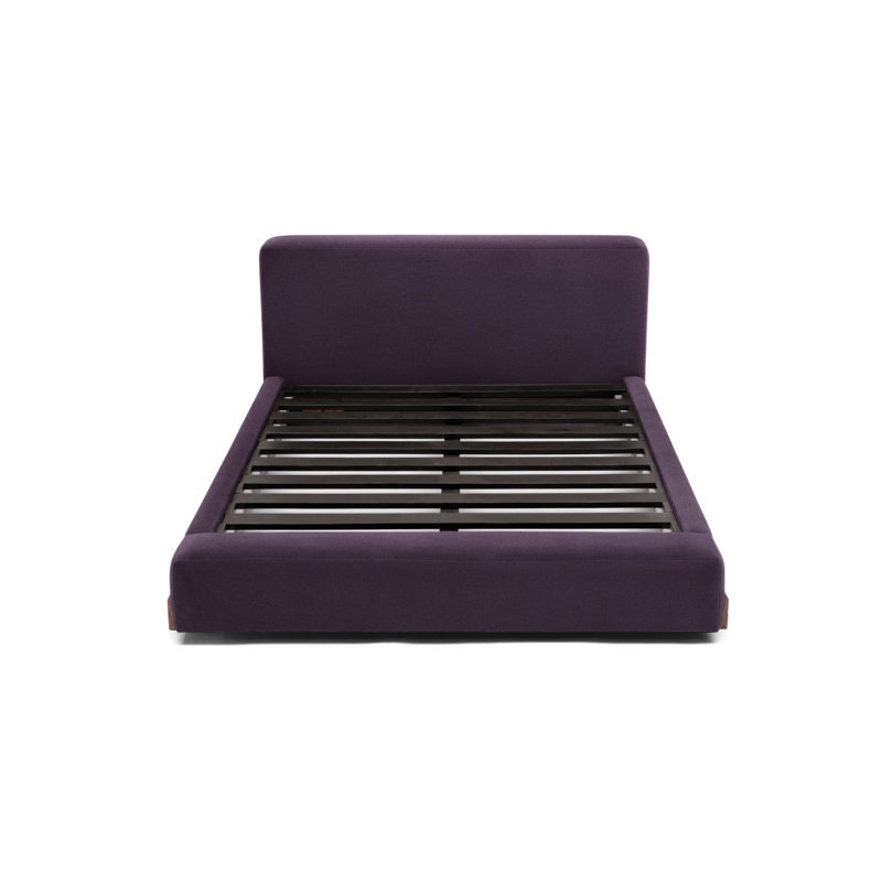 Velvet Bed, Queen, Eggplant
