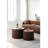 Nesting Table Set Of 2, MDF Coffee Table Set, Brown