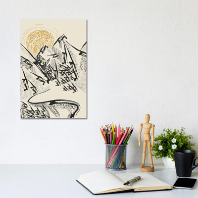 Rocky Mountains by Flatowl - Wrapped Canvas Print