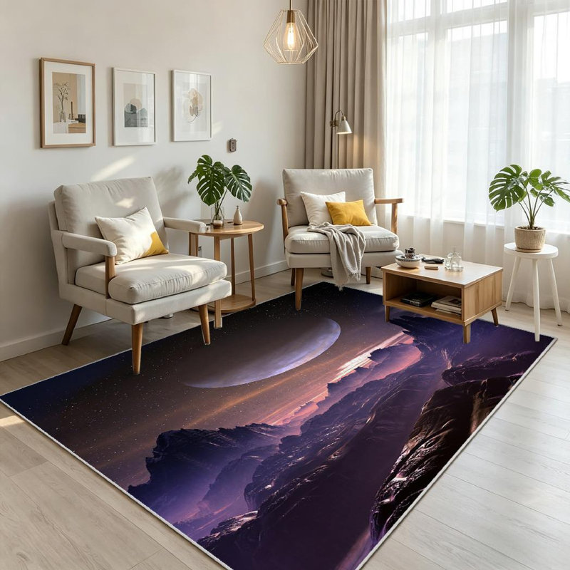 Tapis lavable à la machine Clear, Rectangle 71 po x 98 po