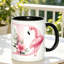 A Stylish Flamingo Ceramic Mug Perfect for Coffee, Tea, Or Milk. This Christmas Gift Is Ideal for Enjoying Beverages.