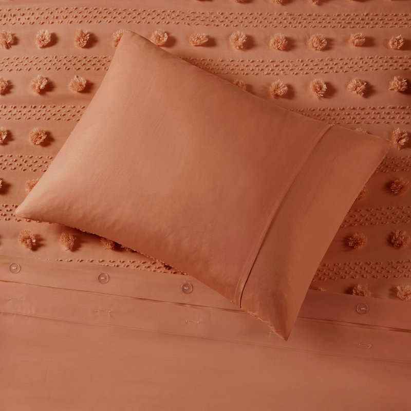 Maarya Bedding, Housse de couette double / grand + 2 taies décora, rouille