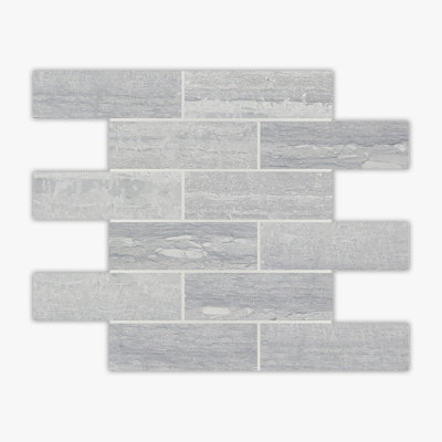 Flusso Blu Honed 2x6 Brick Marble Mosaic