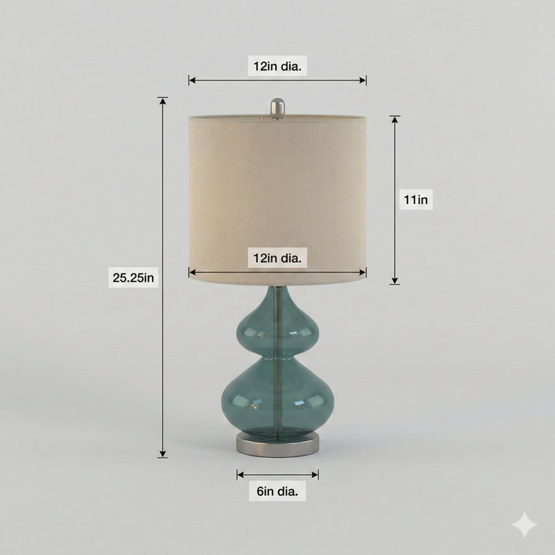 Lampe de table Ellipse, Argent argent