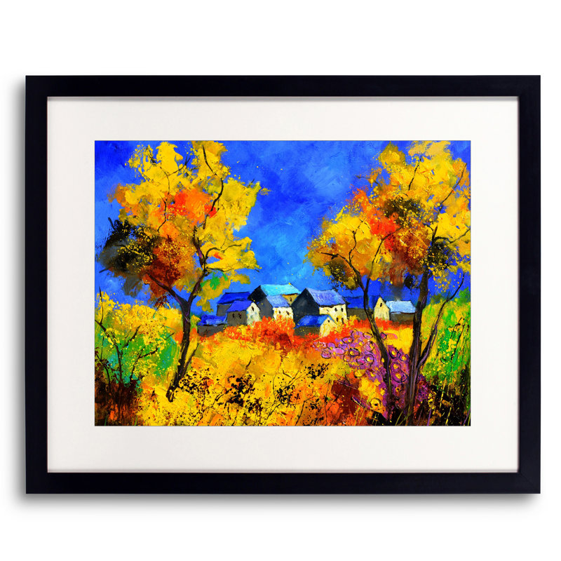 Summer 885180 Print by Pol Ledent, Black Framed Paper, 25.25" H x 31.25" W