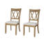 Amoz Solid Wood Cross Back Side Chair-532630717