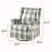 Rolled Arm Swivel Chair With Glider