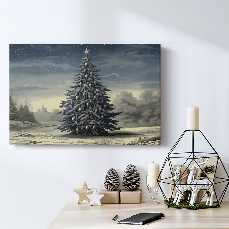 Christmas Holiday Arts - Toile tendue avec châssis, H 16 po x l 24 po