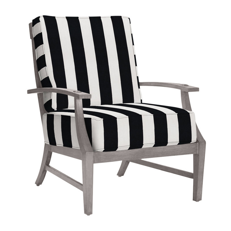 Méridienne Croquet, Welt, Sunbrella® ‑ Cabana à rayures minuit, Huître