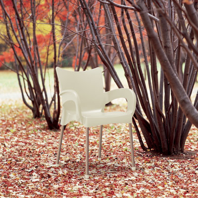 Fauteuil de patio empilable Goines