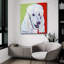  «Jackson» par Pat Saunders-Art mural en verre acrylique blanc, 36 po x 36 po-1876600364