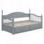 Lit de jour extensible en bois avec 2 tiroirs de rangement-1327769149
