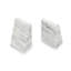 Triangular 100% Natural Polished Marble Bookends-536816410