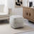 Yinka 18"W Textured Upholstered Pouf Ottoman-478990692
