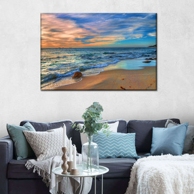 «Beach In Perth», reproduction sur toile