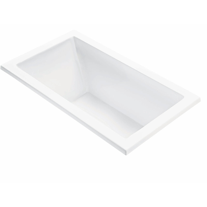 MTI Solutions 20 54" Bathtub, Undermount, 19" H x 54" W x 36" D