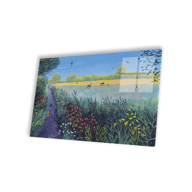 «Down Summer Lane» par Jo Grundy - impression non encadrée, H 16 po x l 24 po x P 0,25 po
