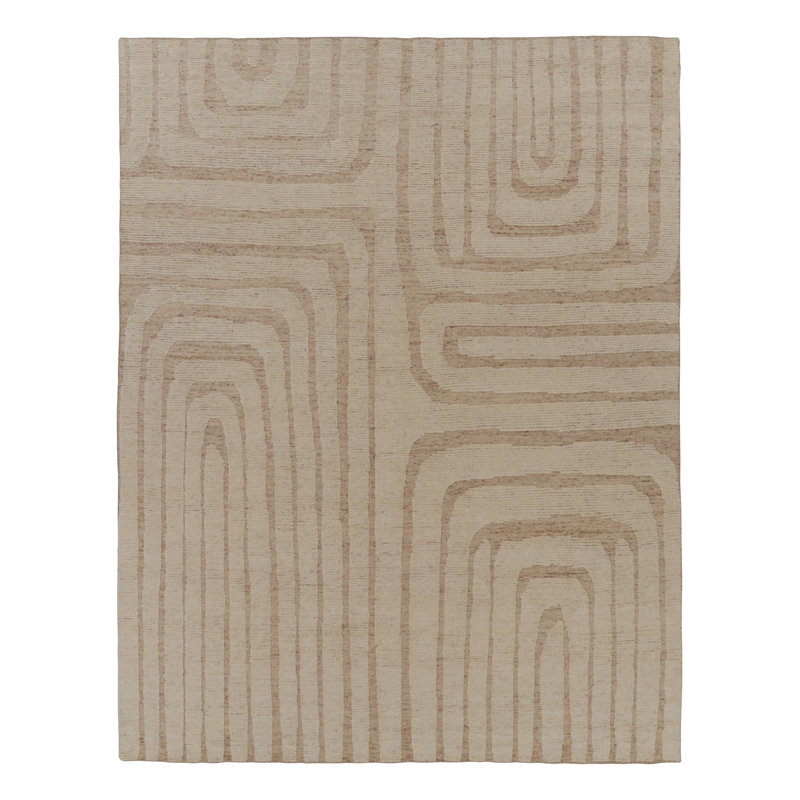 Modern One-of-a-Kind 12'5X16'3 Hand Knotted Area Rug